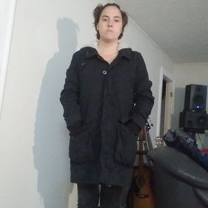 Black H&M winter coat